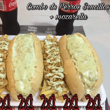 2x1 Super Perro Gratinado + Papas Francesas
