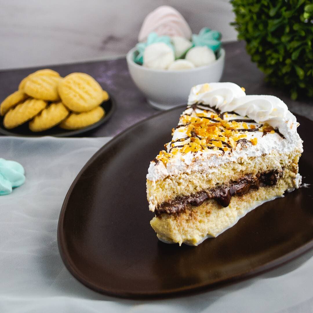 Rebanada de Tres Leches con Nutella