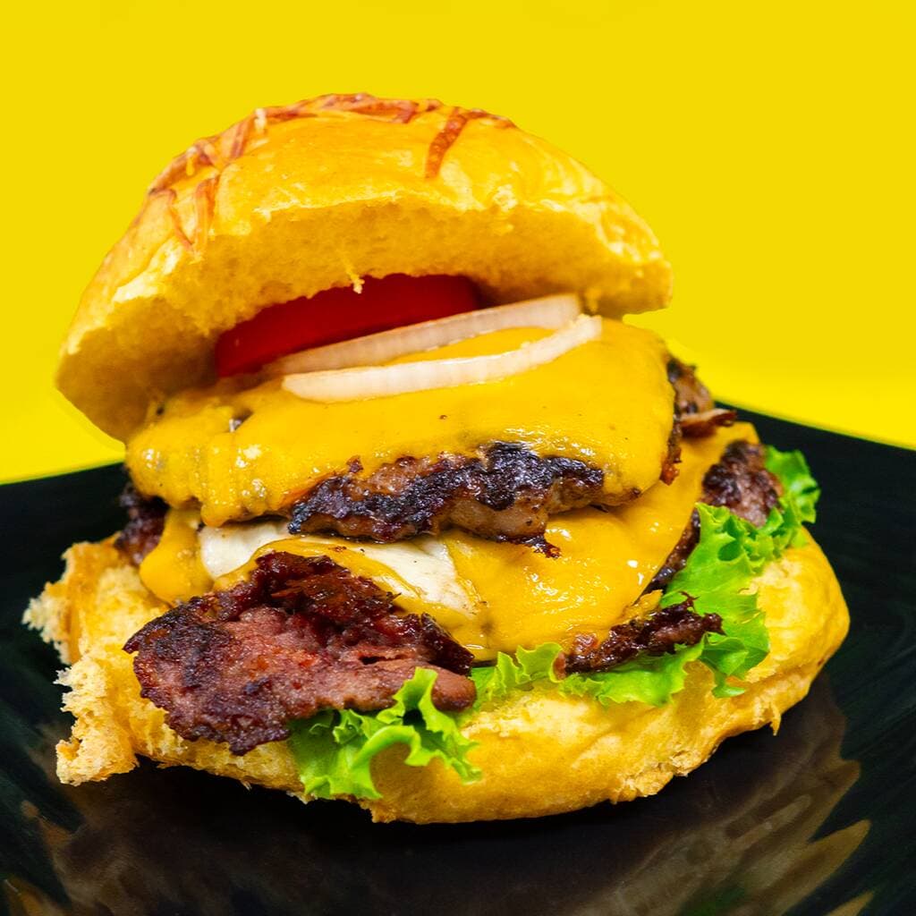 Hamburguesa Doble Carne + Papas