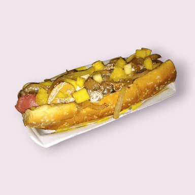 Hot Dog Grande Champiñones con Piña