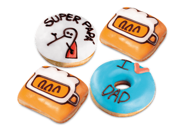 Donut x4 prem Papá