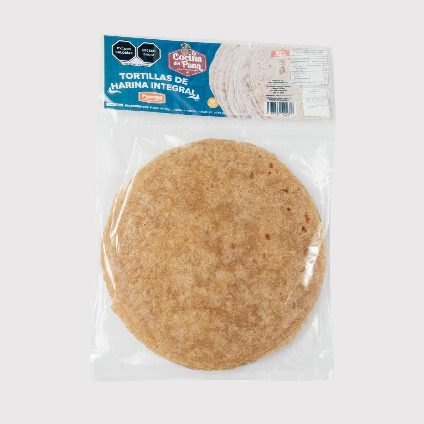 Tortilla de Harina Integral 10 pz