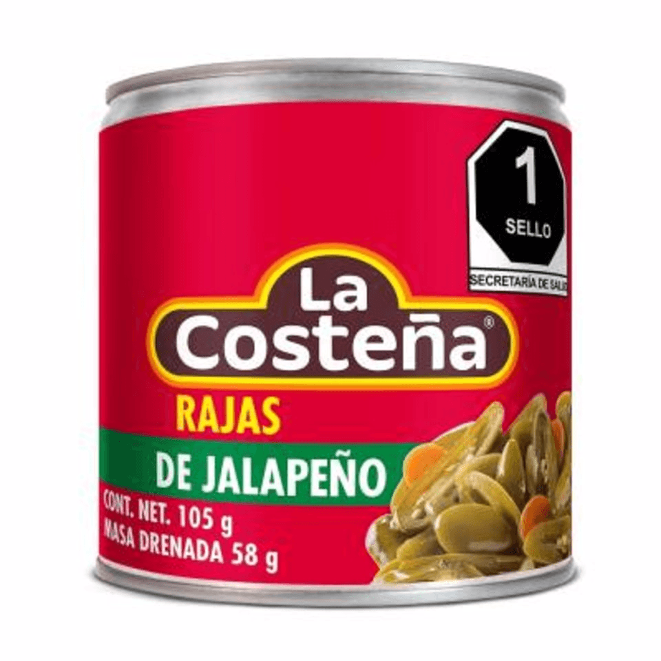 CHILES EN RAJAS LA COSTEÑA 220 GR