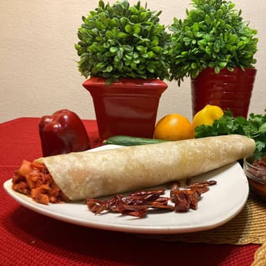 Burrito de Papas con Chorizo de Harina