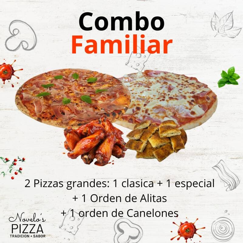 Combo Familiar Alitas con Canelones