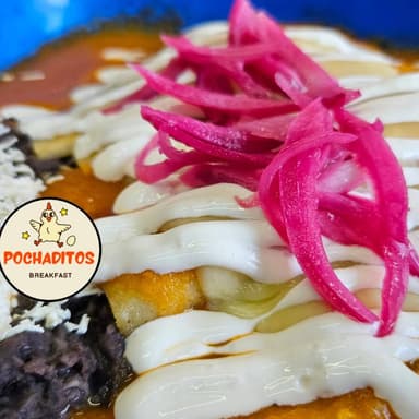 Enchiladas Rojas de Pollo