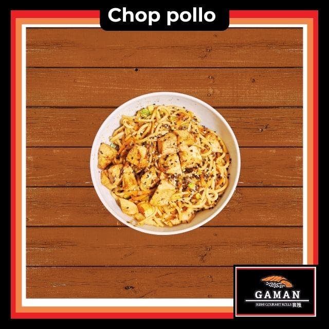 Chop de verdura con pollo
