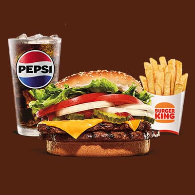 Combo Whopper Doble con Queso