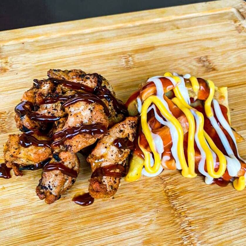 Fajitas de Pollo con Papas