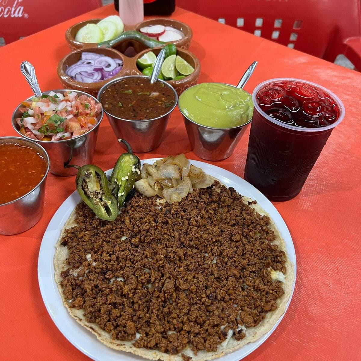 Chorreada con Chorizo