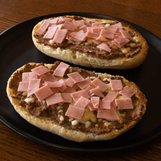 Molletes de Jamón