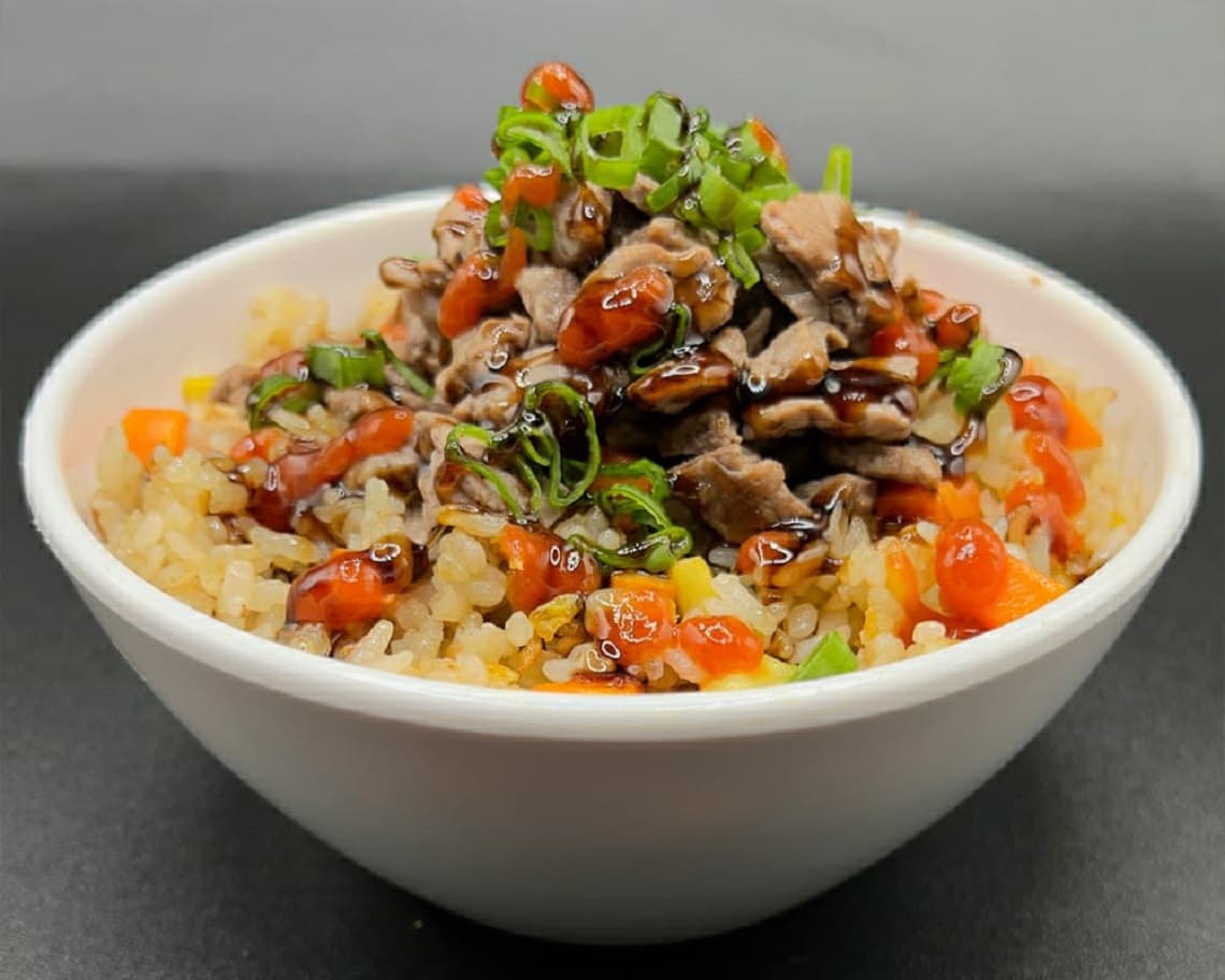 Yakimeshi de Arrachera