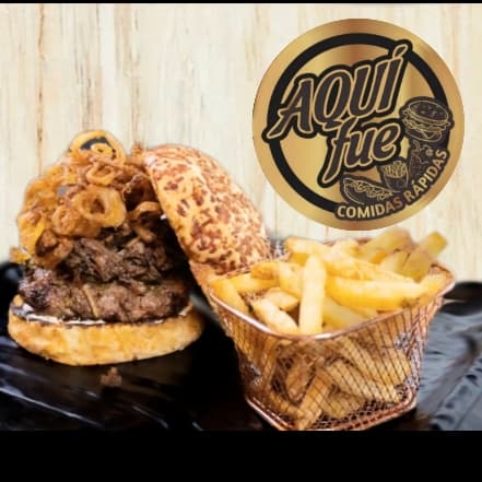 Burger Onion Crispy 200gr + Papas