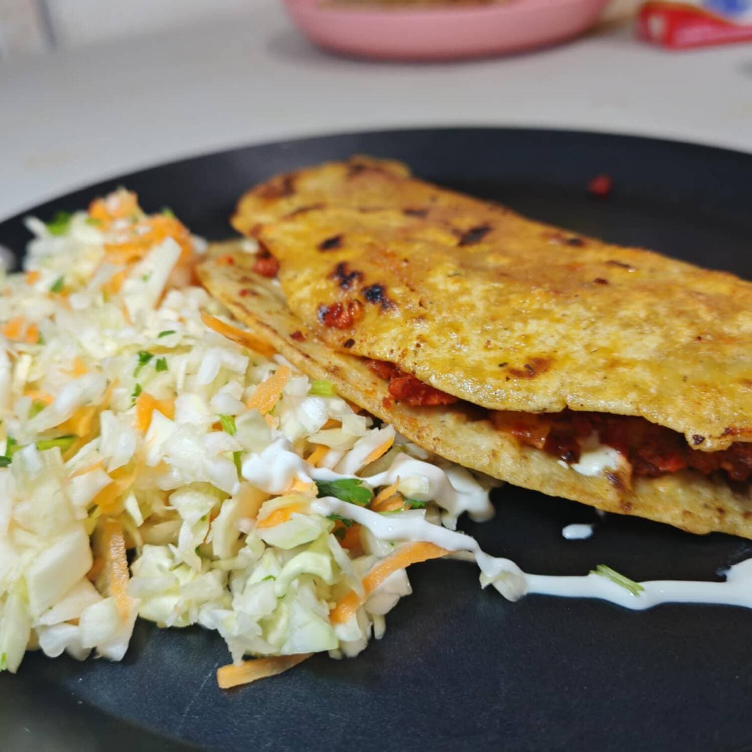 Quesadilla de Longaniza de Maiz