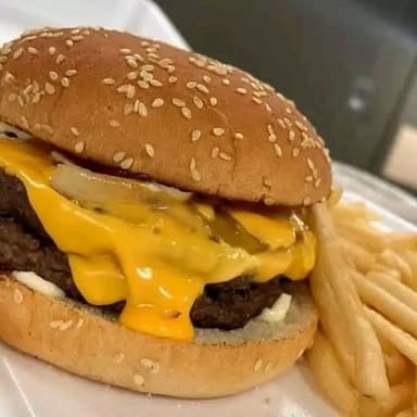 Hamburguesa doble carne con queso