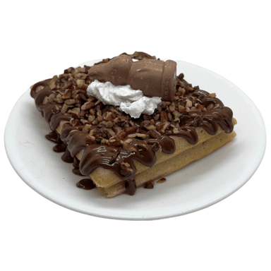 Waffle con Nutella y Ferrero y nuez
