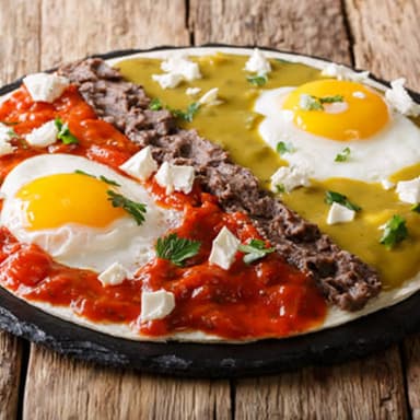 Huevos Divorciados y Acompañamientos