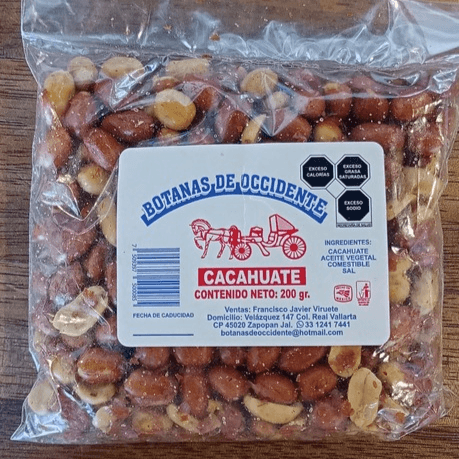 Cacahuate Asado Con Sal Botanas De Occidente