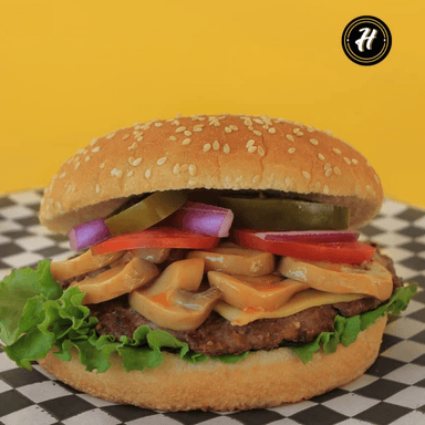 Hamburguesa con Champiñones