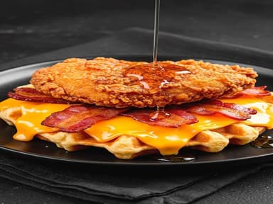 Waffle de pollo Crispy