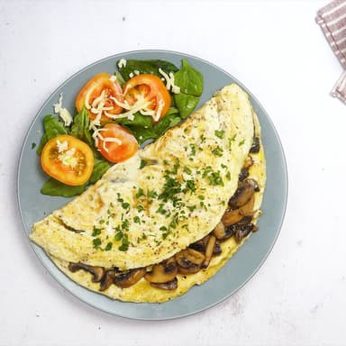 Omelette Con Champiñones