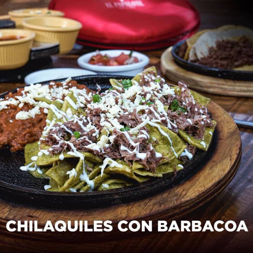 Chilaquiles con Barbacoa