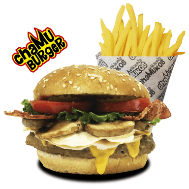 ChaMuburger con Papas