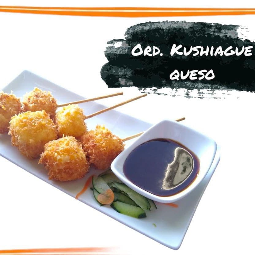 Brochetas empanizadas  Queso Manchego