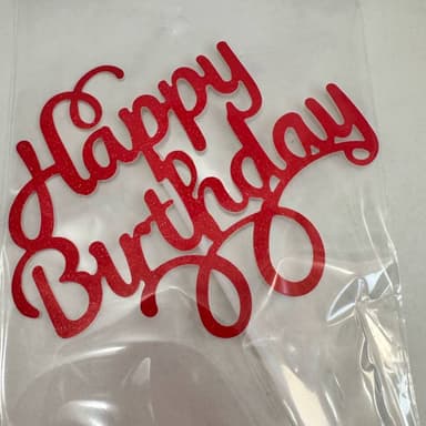 Topper decorativo Rojo
