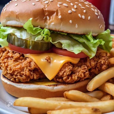 HAMBURGUESA DE BONELES + PAPAS FRANCESAS