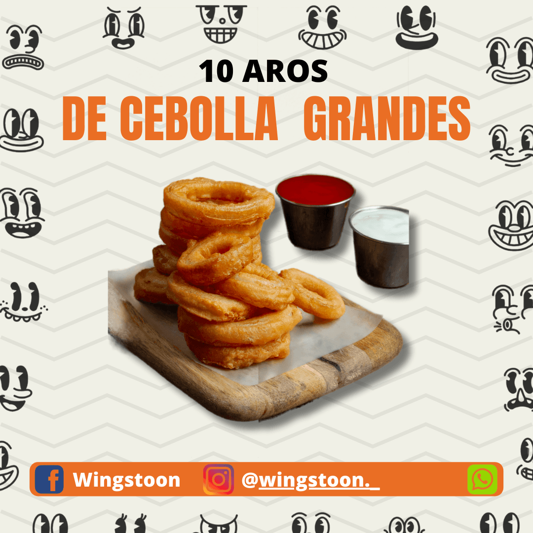 10 Aros de Cebolla Grandes