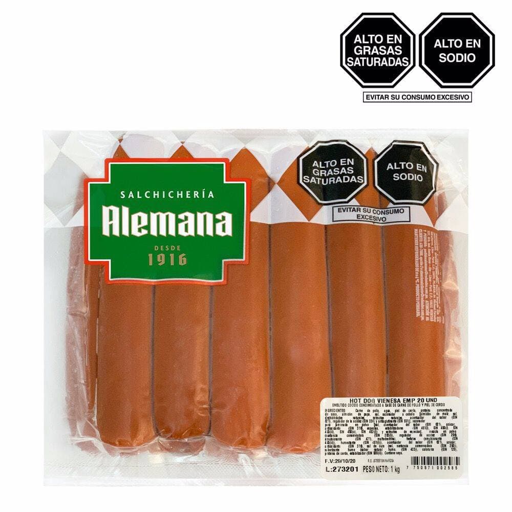 SALCHICHA ALEMANA AHUMADA