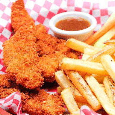 Tiras de Pollo y Papas