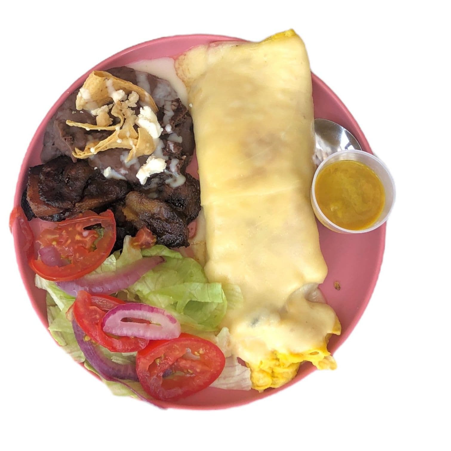 Omelette de Huevo con Jamón y Queso Manchego