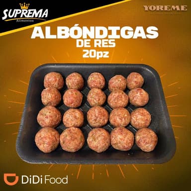 Albondigas de Res 20 pza