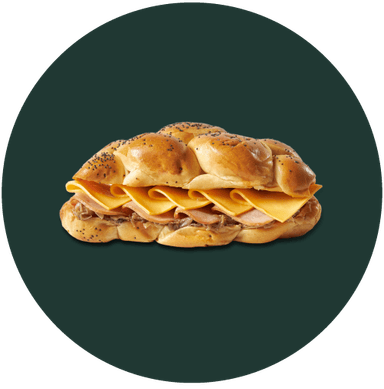 Panini Trenza Jamón & Queso