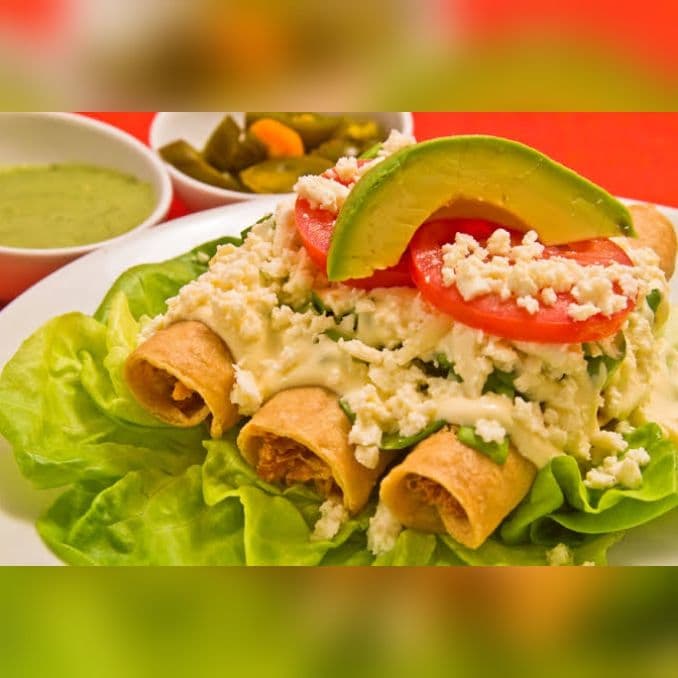 Tacos Dorados 1 Orden 4 Tacos
