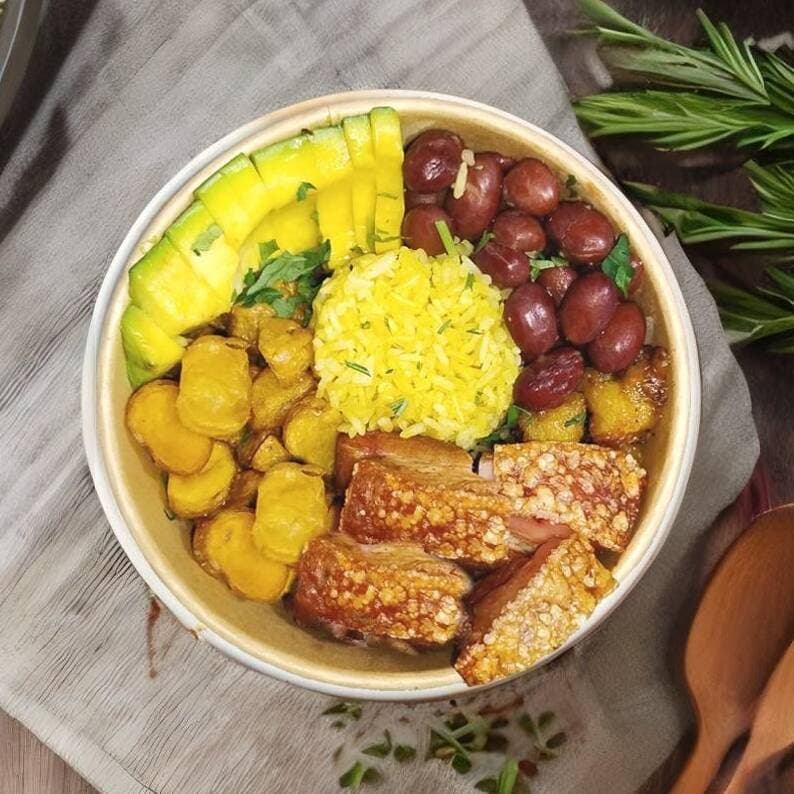 Tazon Chicharron Frijoles