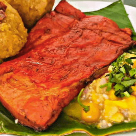 Tacacho con Cecina