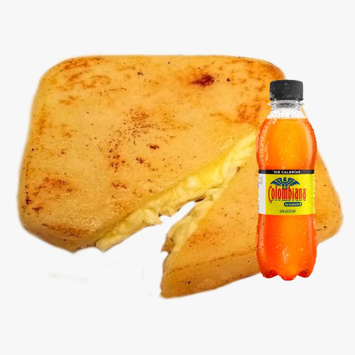 Combo Arepa Queso "La FACIL" + 🥤 250ml