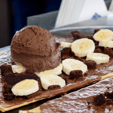 Crepe Nutella Platano Helado Chocolate