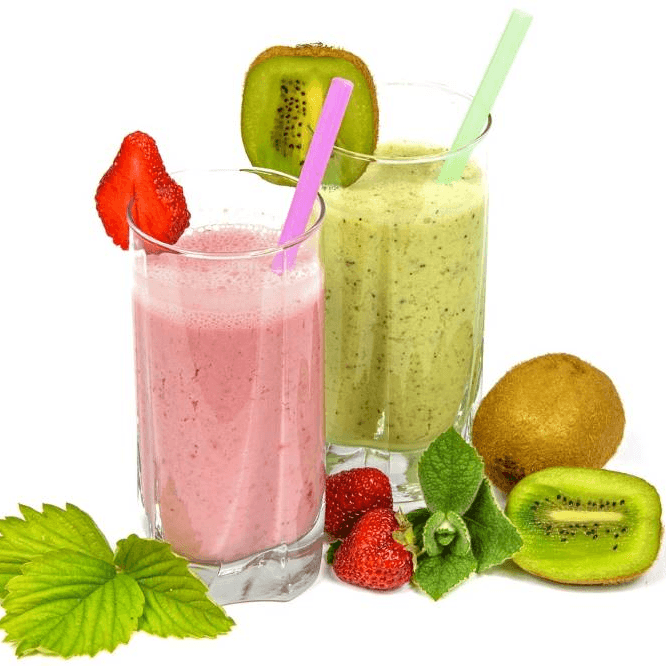 Jugo de Fresa con Leche, Granola 16 Oz