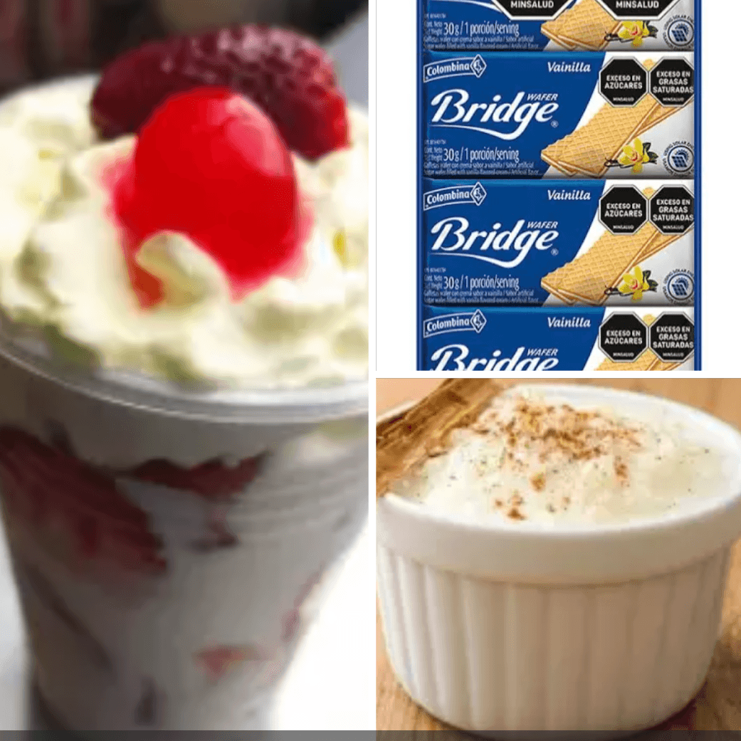 Fresas con crema+ Arroz 5oz- Bridge vainilla