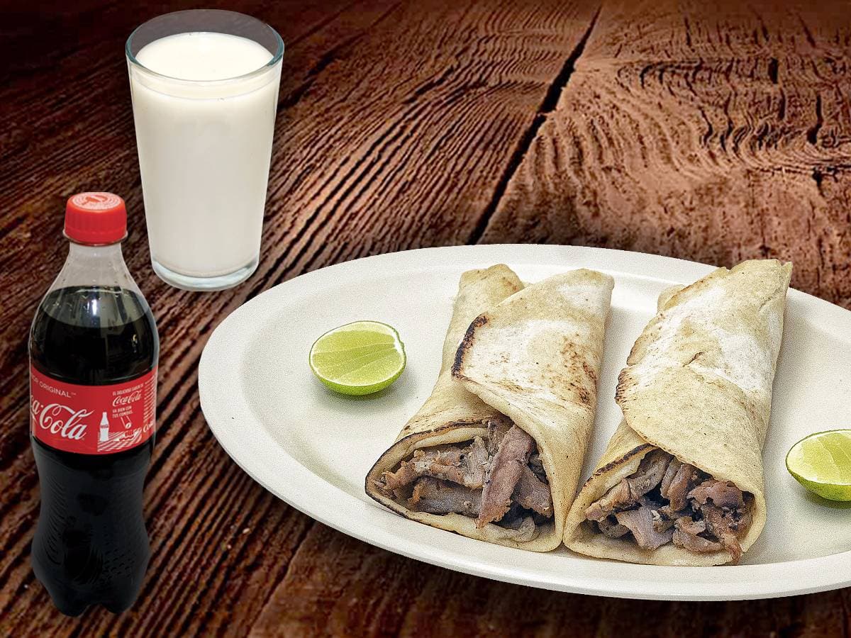 2 Tacos Árabes + bebida