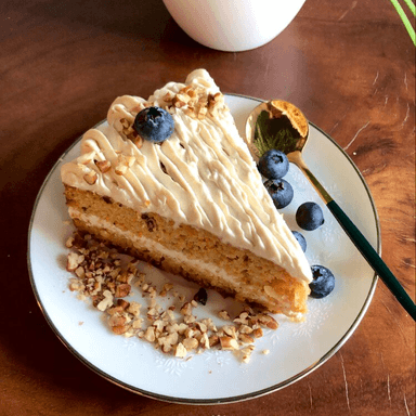 Keto Rebanada Pastel Zanahoria by Healty Flavours