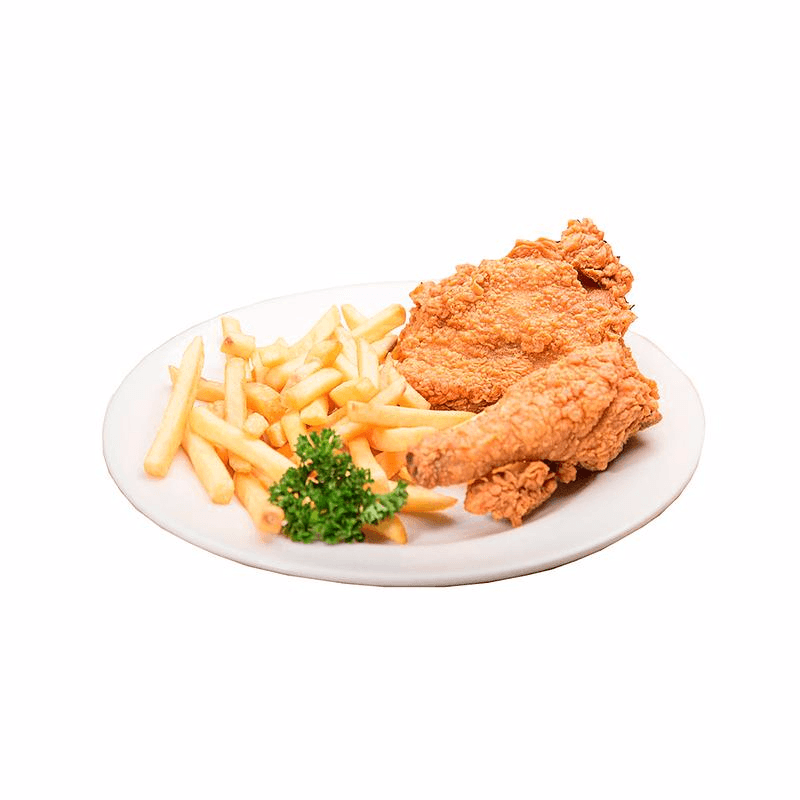 1/4 Pollo Frito + Papitas + Bebidas