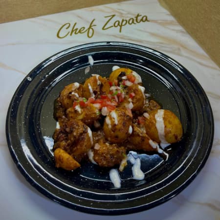 Papas en Chile Morita