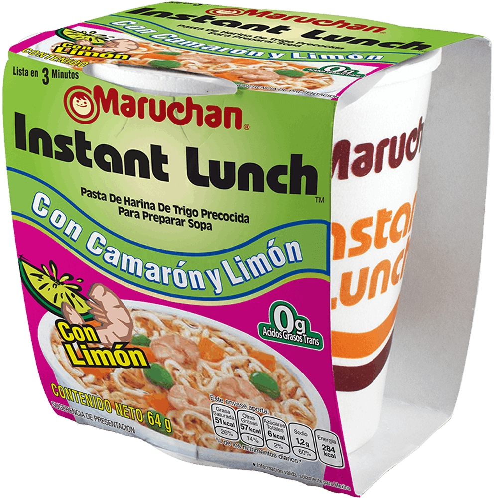 Sopa Maruchan Instant Lunch Camaron y Limon 64gr