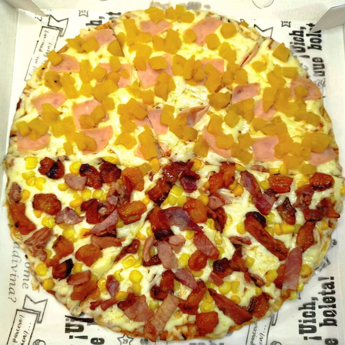 Pizza Small Mitad y Mitad 30 cm