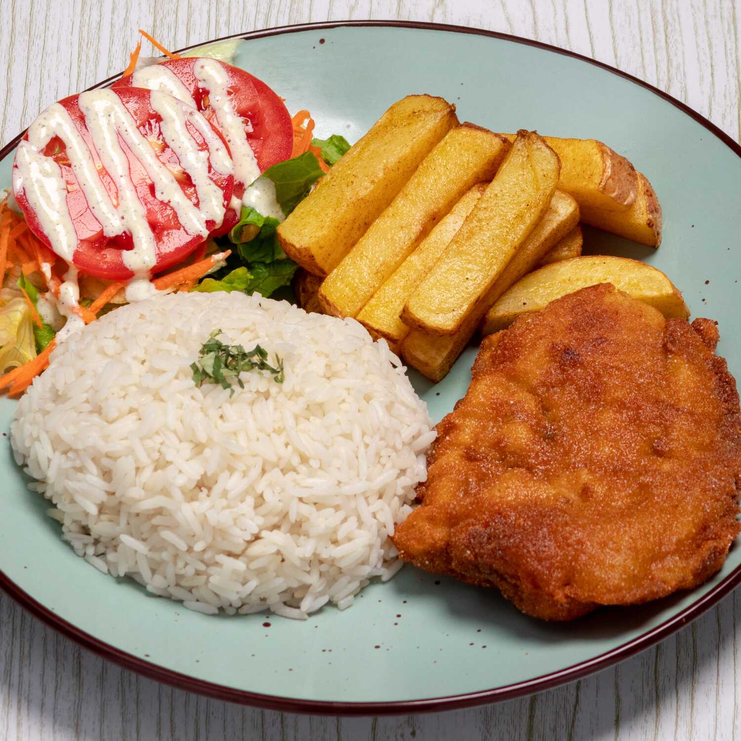 Milanesa de Pescado con Ensalada Fresca